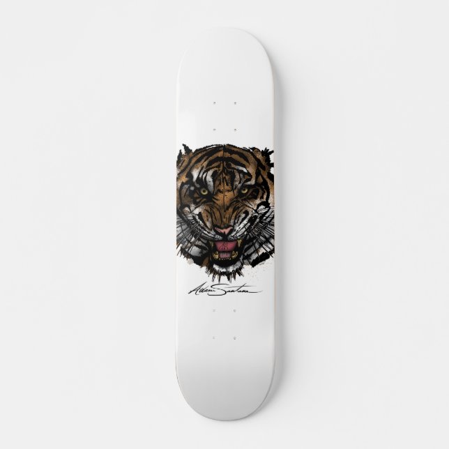 Tiger Face Skateboard (Vorne)