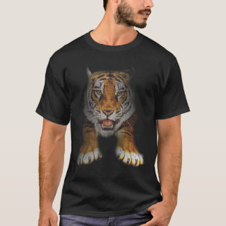 Tiger Face Tiger Head Face Vintag Wild Cat Lover T-Shirt