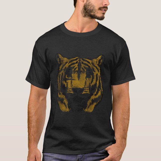 Tiger Face Tiger Head Wild Cat T-Shirt (Vorderseite)