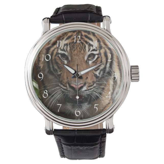 Tiger-Face-Uhr Armbanduhr (Vorderseite)