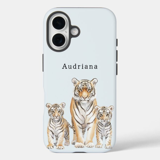Tiger-Familie Case-Mate iPhone Hülle (Rückseite)