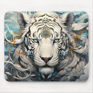Tiger farbenfroher Tierzauber Mousepad