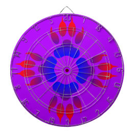 Tiger Feet Print Metal Cage Lila Dartboard Dartscheibe