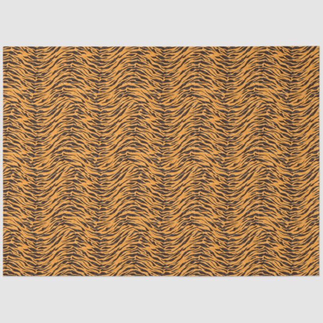 Tiger-Fell, Tiger-Haut, Tierhautmuster Seidenpapier (Vorderseite)