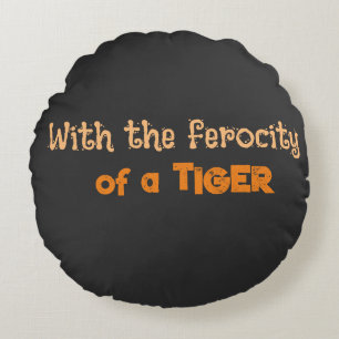 Tiger-Ferocität (Tierenergie) - Rundkissen Rundes Kissen