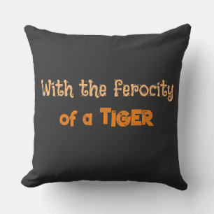 Tiger Ferocity (Animal Energy)- Throw Pillow Kissen