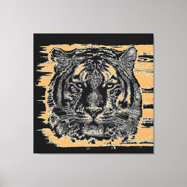 Tiger Fine Art 2 Wrapped Canvas Leinwanddruck (Vorderseite)