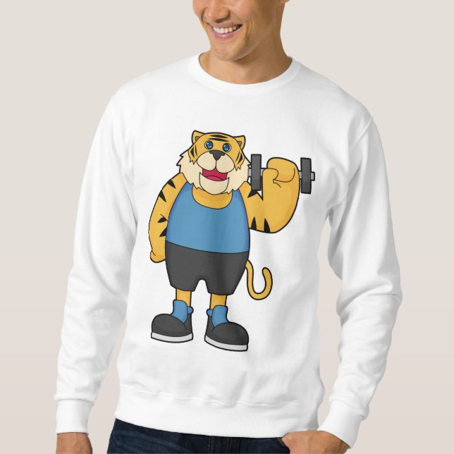 Tiger Fitness Dumbbell Sweatshirt (Vorderseite)