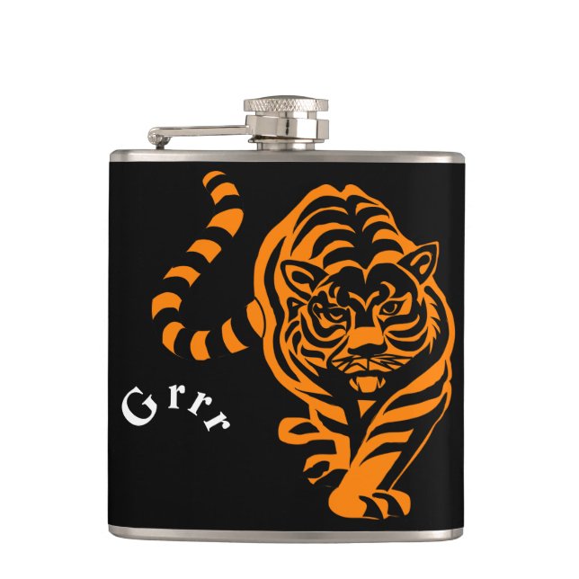 Tiger Flachmann (Vorderseite)
