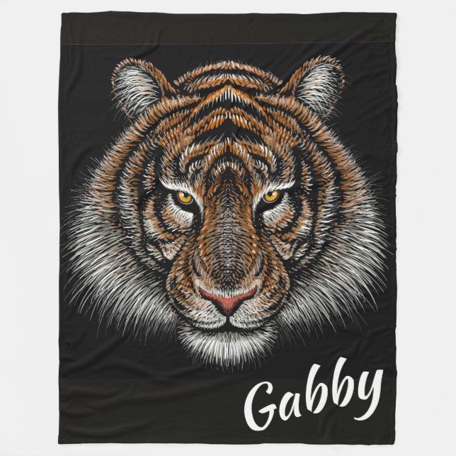 Tiger Fleece Blanket (Vorderseite)
