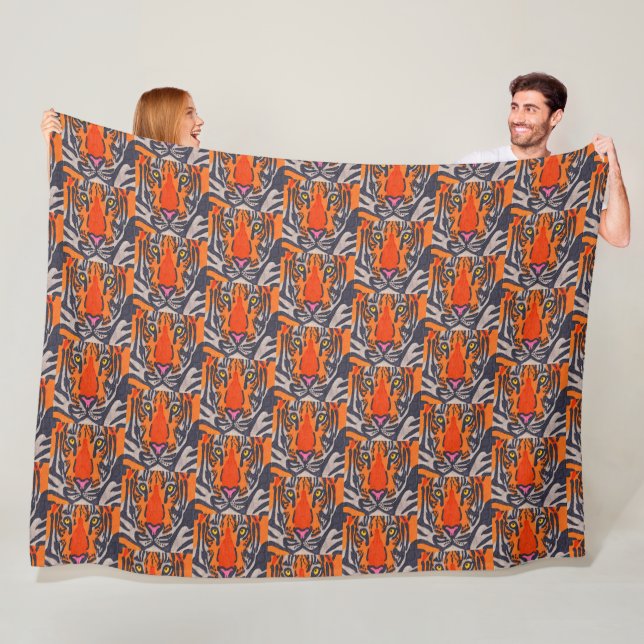 Tiger - Fleece-Decke Fleecedecke (Beispiel)