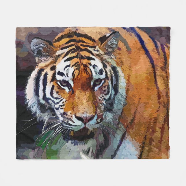 Tiger  fleecedecke (Vorderseite (Horizontal))