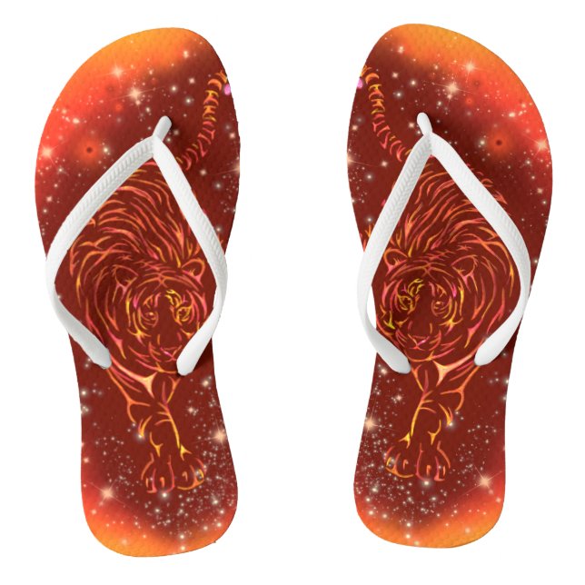 Tiger flip Flops in der Galaxy Starry Night (Fußbett)