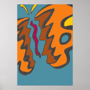 Tiger Flutterfly 13 x 19 Poster