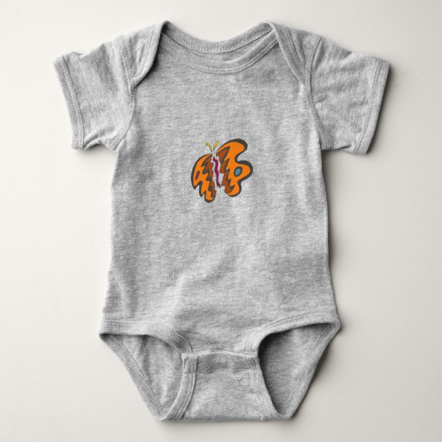 Tiger Flutterfly Baby Bodysuit Strampler (Vorderseite)