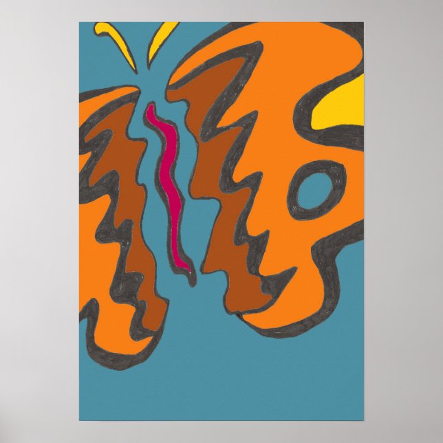 Tiger Flutterfly Poster (Vorne)