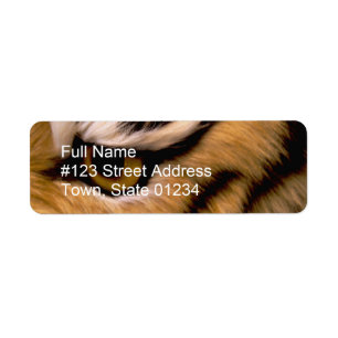 Tiger-Foto-Rücksendeadresse-Aufkleber