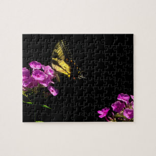 Tiger Frack Butterfly auf Wild Phlox - Puzzle