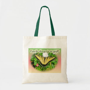 Tiger Frack Butterfly Jeden Tag ist ein Geschenk Tragetasche