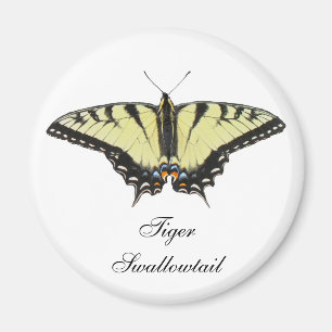 Tiger Frack Butterfly Magnet