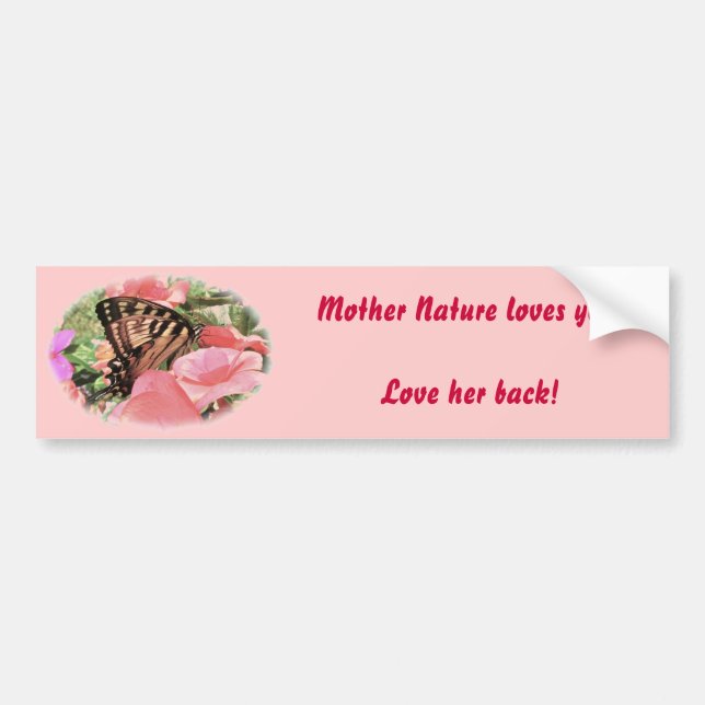 Tiger Frack Liebe Natur Autoaufkleber (Vorne)