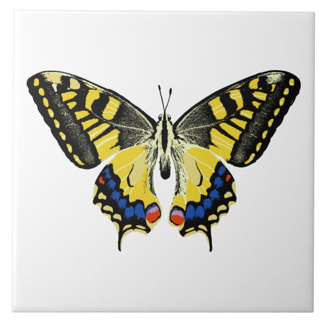 Tiger-Frack-Schmetterling Fliese (Vorderseite)