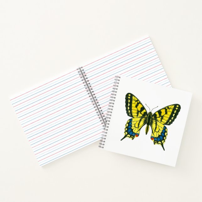 Tiger-Frack-Schmetterling Notizbuch (Innenseite)