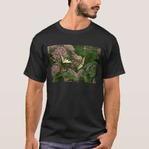Tiger-Frack-Schmetterlinge auf Joe Pye Weed T-Shirt