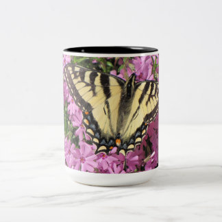 Tiger-Frack-Schmetterlings-Tasse Zweifarbige Tasse