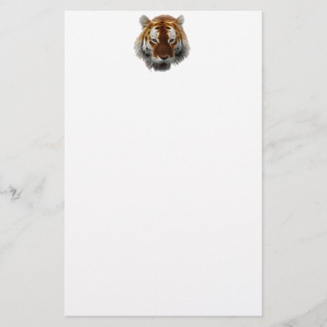 Tiger-Fraktal Briefpapier (Vorderseite)