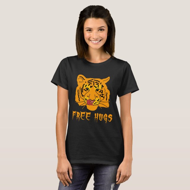 Tiger Free Hugs T-Shirt (Vorne ganz)