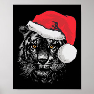 Tiger für Frauen Männer und Kinder Tiger Weihnacht Poster