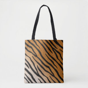 Tiger Fur Orange & Black Realistic Animal Print