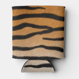 Tiger Fur Orange & Black Realistic Animal Print Dosenkühler