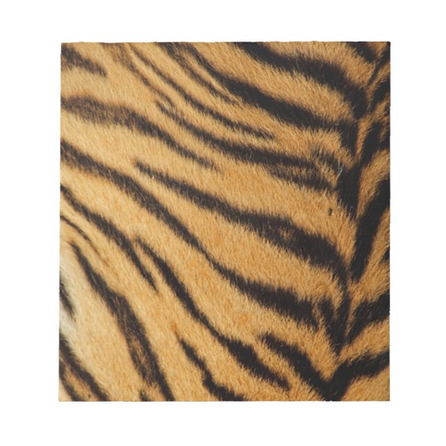 Tiger Fur Streifen Notizblock (Vorderseite)