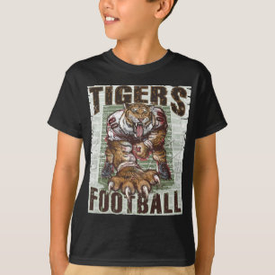 Tiger-Fußball-Felsen durch Mudge Studios T-Shirt