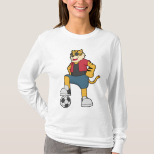 Tiger-Fußball-Fußball T-Shirt