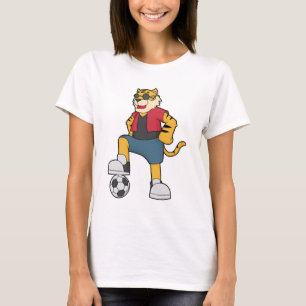 Tiger-Fußball-Fußball T-Shirt