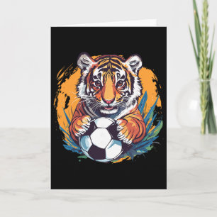 Tiger Fußball Ll Wilder Dschungel-Tier Karte