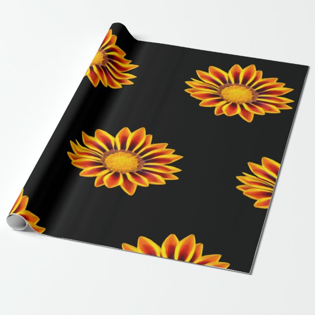 Tiger Gazania Wrapping Paper Geschenkpapier (Ungerollt)