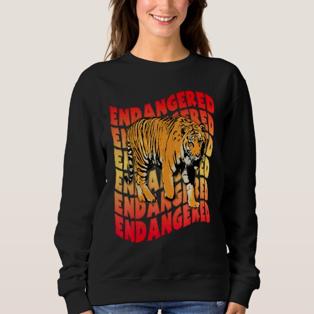 TIGER GEFÄHRDETE KREATUR SWEATSHIRT (Vorderseite)
