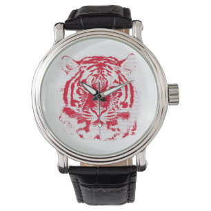 Tiger-Gefecht Nah-up 7 Armbanduhr