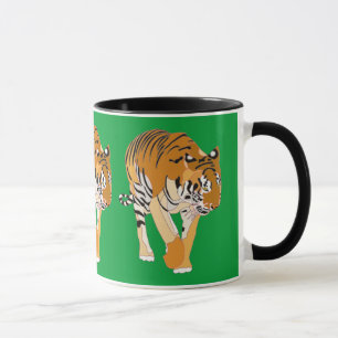 Tiger-gehende Digital-Malerei-Tassen-Schalen Tasse