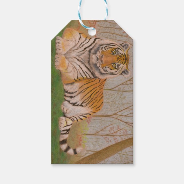 Tiger Geschenkanhänger (Vorderseite)
