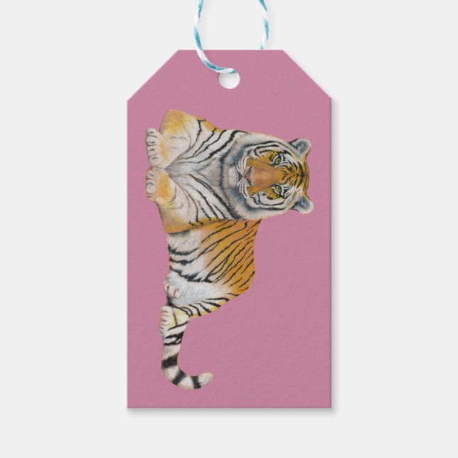 Tiger Geschenkanhänger (Vorderseite)