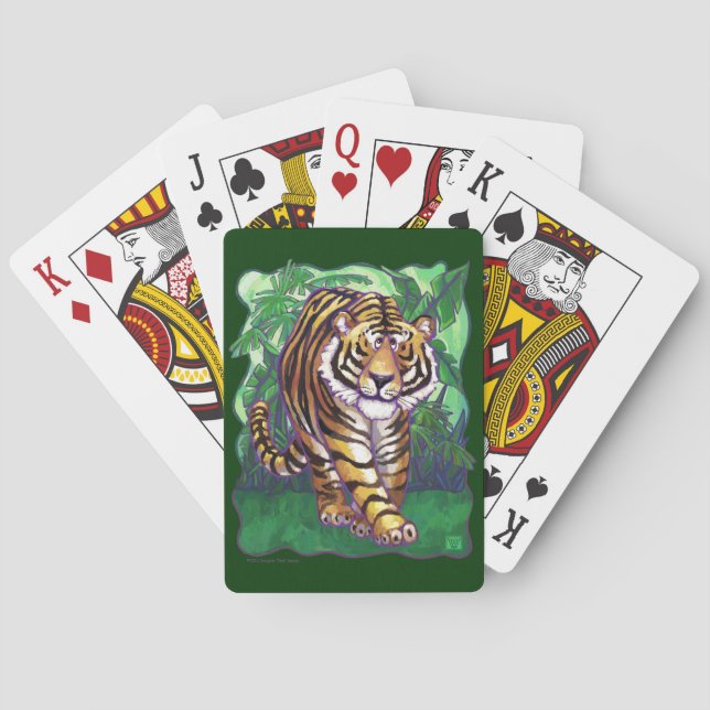 Tiger Geschenke & Accessoires Spielkarten (Rückseite)