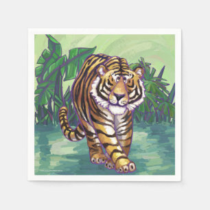 Tiger-Geschenke u. Zusätze Serviette