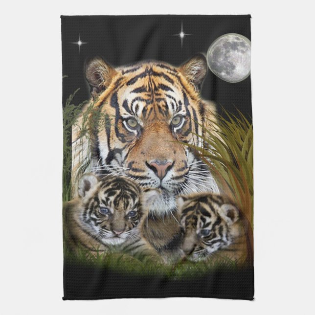 Tiger Geschirrtuch (Vertikal)