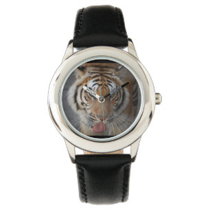 Tiger-Gesicht Armbanduhr