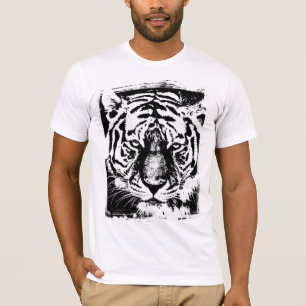 Tiger-Gesicht Elegante Bella+Leinwand Kurzschläfch T-Shirt